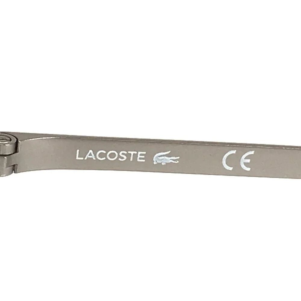 Lacoste Eyeglasses Frames L960S 001 Black Silver Square Full Rim 56-18-140